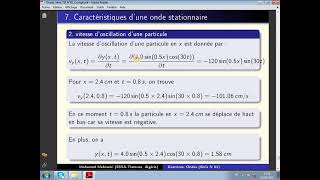 707 Ondes Série 01  Exercice 7 Caractéristiques dune onde stationnaire sur une corde [upl. by Pressman]