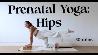 Prenatal Yoga for Hips  Yoga with Katrina [upl. by Halsted]