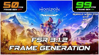 How To Install FSR 312 Frame Generation Into Horizon Zero Dawn Remastered [upl. by Perice]