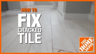 How to Fix Cracked Tile  The Home Depot [upl. by Udall]