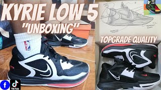 KYRIE LOW 5 quotBREDquot UNBOXING QUALITY CHECK SPIKE TEST TOP GRADE SHOES BASKETBALL SHOES [upl. by Ursulette742]