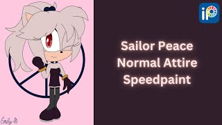 Sailor Peace Normal Attire Speedpaint [upl. by Bartolemo]