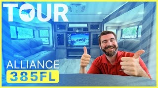 TOUR 2021 Alliance Paradigm 385FL Front Living Full Time 5th Wheel Camper Southern RV McDonough GA [upl. by Randene]