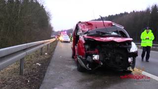 Schwerer Unfall auf A45 Rettungshubschrauber im Einsatz Olpe A45NRW [upl. by Heck908]