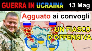 13 Mag CONVOGLIO IN FIAMME Ucraini Intercettano Russi appena oltre il Confine  Guerra Ucraina [upl. by Felipe]