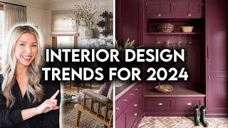 TOP 10 INTERIOR DESIGN  HOME DECOR TRENDS FOR 2024 [upl. by Atirahc]