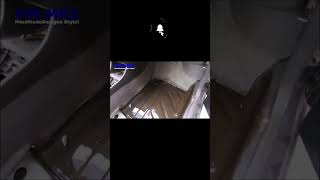 How to undersealing car bottom rust hole repair inside restoration [upl. by Nonnaihr]