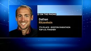 Ritzenhein on running Boston Marathon [upl. by Arlina967]