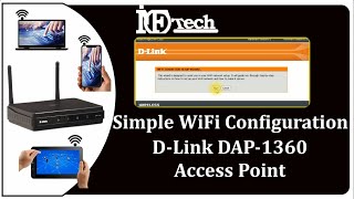 Simple Wifi Configuration DAP 1360 initial setup Wireless configuration DAP 1360 [upl. by Orual385]