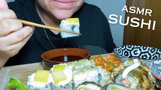 SUSHI ASMR Salmons sashimi uramaky yasai uramaki fuji futomaki miura uramaki ghibili [upl. by Pauletta]