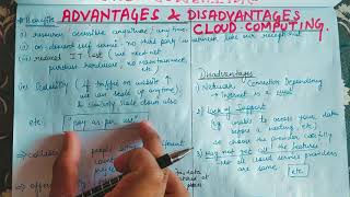 Lecture 3 Advantages and Disadvantages of Cloud Computing  Cloud Computing Benefits [upl. by Nauqyt]