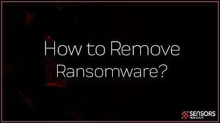 How to Remove a Ransomware Virus Windows [upl. by Muns]