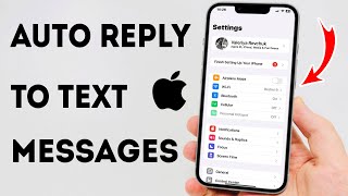 How To Auto Reply To Text Messages On iPhone  Full Guide [upl. by Ttegdirb]