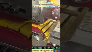 PEEK rod extrusion machine 6——0086 137 7626 4189 extruder extrusion peek coldpush ppsu [upl. by Zetnas]