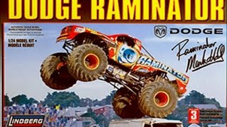 How to Build the Dodge Raminator Monster Truck 124 Scale Lindberg Model Kit 73014 Review [upl. by Eilram]