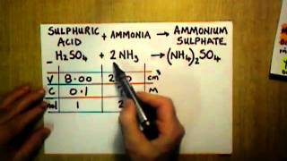 Y12 Titration Finding the concentration of NH3  Calculation Part 2 of 2 [upl. by Eimmij216]