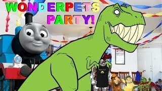 Wonderpets Team B Saves the Party with the Help of Thomas the Tank Engine [upl. by Adal]