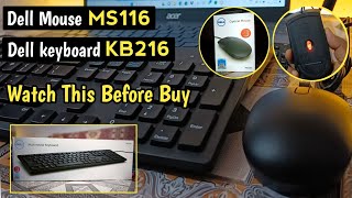 Dell Keyboard And Mouse  watch this before you buy  KB216 Keyboard MS116 Mouse [upl. by Aerdnua]