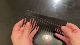 Wide Tooth Detangling Comb for Curly Wet or Dry Hair Review [upl. by Kcirred]