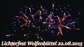 Lichterfest in Wolfenbüttel 22082015  Feuerwerk  Besucht [upl. by Folsom]