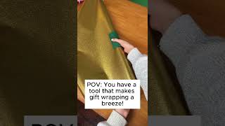 The ultimate holiday helper 🎅🏻 christmas holiday wrapping giftwrapping gift crafts hacks [upl. by Eelrebmik]