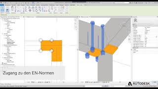 Erstellen von komplexen benutzerdefinierten Stahlverbindungen – Autodesk Revit 2019 [upl. by Ludie]