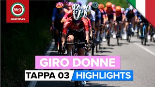 Giro Donne 2023 Highlights  Tappa 3 [upl. by Mcgurn287]