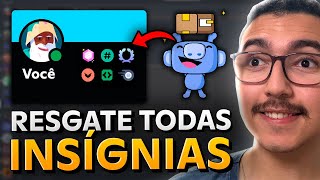 Como Resgatar TODAS 6 INSÍGNIAS DE PERFIL Disponíveis no Discord [upl. by Kingsly27]