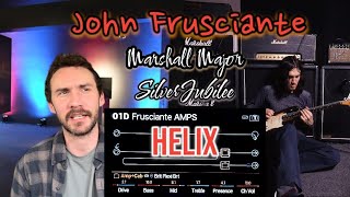 Helix Guide For John Frusciante’s Dual Amps Marshall Major  Silver Jubilee  Line 6 Helix helix [upl. by Ollehcram228]