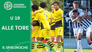 Dortmund amp Hertha weiter nicht zu stoppen  Alle Tore der AJuniorenBundesliga  Woche 9 [upl. by Yelsha]