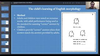 Lecture 3A The Childs Learning of Morphology  COGSCI 1  UC Berkeley [upl. by Gloria]