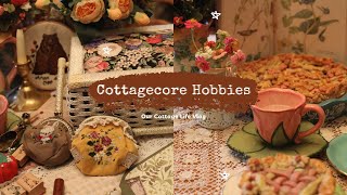 Cottagecore Hobbies 🧺 A Cozy Day of Spring 🌷🥧 🧵 [upl. by Alatea]