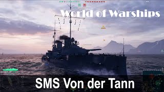 SMS Von der Tann — German Tier III battleship  World of Warships [upl. by Nylzaj]