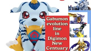 Gabumon evolution line in game digimon new centuary [upl. by Lam]