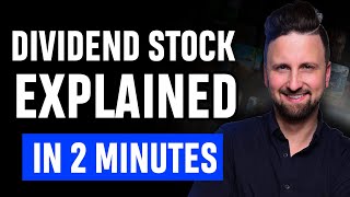 What is a Dividend Stock  Dividend Stock Investing for Beginners Explained in 2 Minutes [upl. by Lerred493]