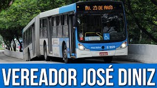 Avenida Vereador José Diniz  Movimentação de Ônibus 91 [upl. by Annasiul763]