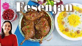 Ein persisches Essen das du probieren musst  Fesenjan Persisch Kochen [upl. by Adlin]