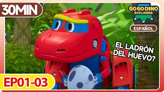 GOGODINO EXPLORERS Compilación 1  GoGoDino Español  Dibujos Animados  Dinosaurios para niños [upl. by Llebyram]