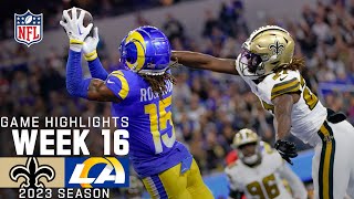 New Orleans Saints vs Los Angeles Rams  2023 Week 16 Game Highlights [upl. by Fotinas]