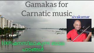 VIOLIN CLASS 24  Gamakas for beginners in violin  sivakumar  A complete detailed tutorial [upl. by Nnylannej637]