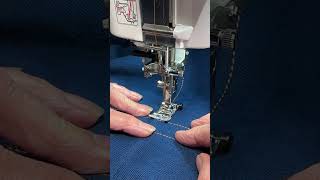 Using the Janome levellock button on the A presser foot demo [upl. by Fernandina895]