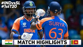 India vs Sri Lanka 1st T20 Highlights 2024  IND vs SL T20 Highlights 2024  IND vs SL 2024 [upl. by Eellac]