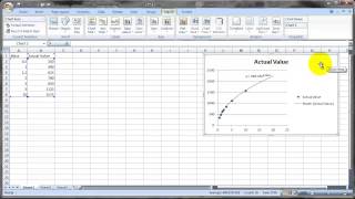 Curve Fitting with Microsoft Excel [upl. by Ginsberg482]