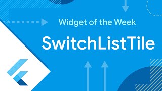 SwitchListTile Flutter Widget of the Week [upl. by Dlarej444]