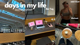 productive days in my life  Bachelorarbeit schreiben  Bib  workouts [upl. by Mihe]