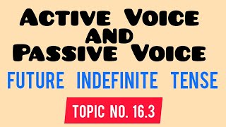 Active Voice and Passive Voice in Future Indefinite Tense [upl. by Nesaj117]