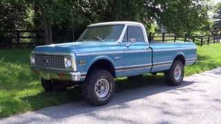 1972 72 Chevrolet Cheyenne 4x4 Long Bed  Sold [upl. by Arraet322]