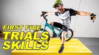 Trials Bike Riding For Beginners First Five Skills To Learn [upl. by Rexana986]