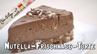 NutellaFrischkäseTorte  in 10 min fertig  ohne backen [upl. by Atorod621]