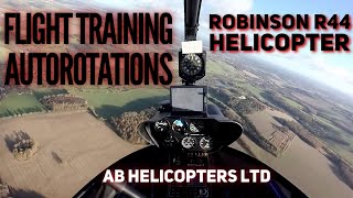 R44 Helicopter Flight Training Amazing autorotation cockpit [upl. by Attenod429]